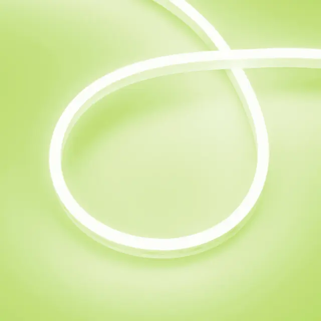 Гибкий неон AURORA-PS-A120-12x6mm 24V Lemon (10 W/m, IP65, 2835, 5m)