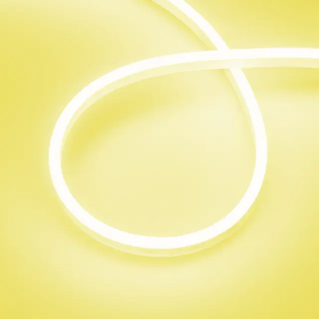 Гибкий неон AURORA-PS-A120-12x6mm 24V Yellow (10 W/m, IP65, 2835, 5m)