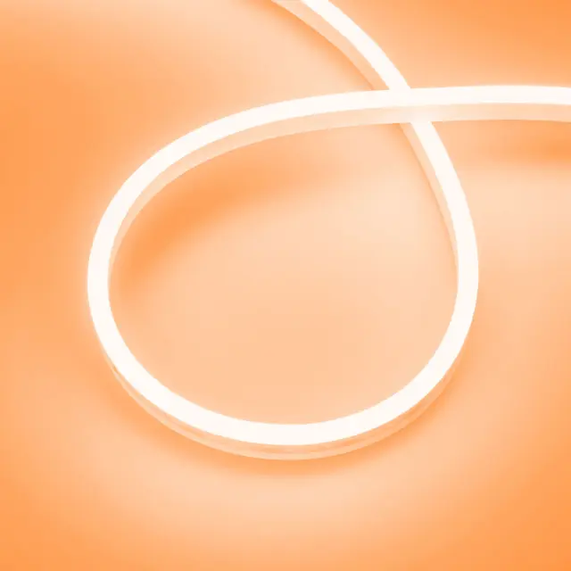 Гибкий неон AURORA-PS-A120-12x6mm 24V Amber (10 W/m, IP65, 2835, 5m)