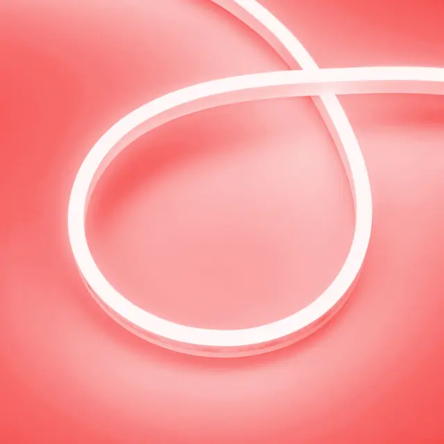 Гибкий неон AURORA-PS-A120-12x6mm 24V Red (10 W/m, IP65, 2835, 5m)