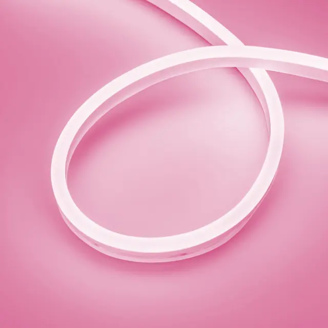 Гибкий неон AURORA-PS-A120-16x8mm 24V Pink (10 W/m, IP65, 2835, 5m)