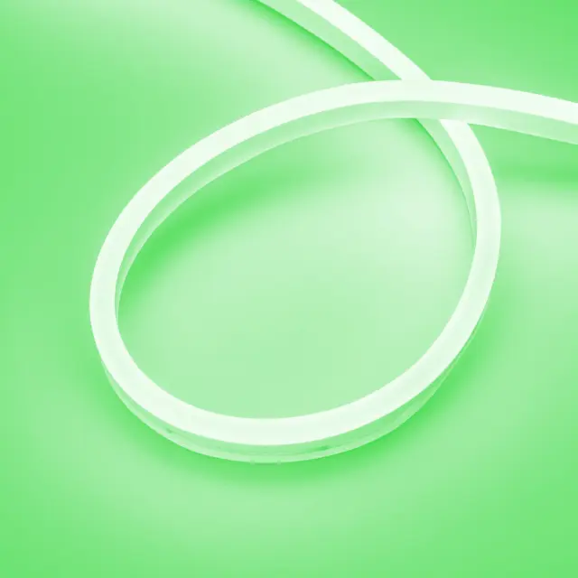 Гибкий неон AURORA-PS-A120-16x8mm 24V Green (10 W/m, IP65, 2835, 5m)