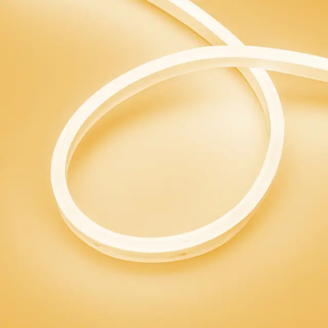 Гибкий неон AURORA-PS-A120-16x8mm 24V Amber (10 W/m, IP65, 2835, 5m)