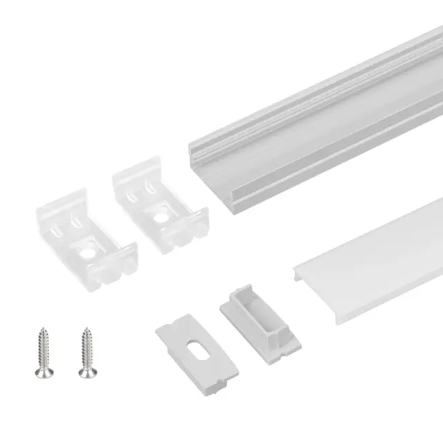 Профиль с экраном ARH-WIDE-H10-2000 ANOD+OPAL, ракурс 3