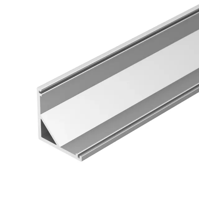 Профиль с экраном ARH-KANT-H16-2000 ANOD+OPAL, ракурс 4
