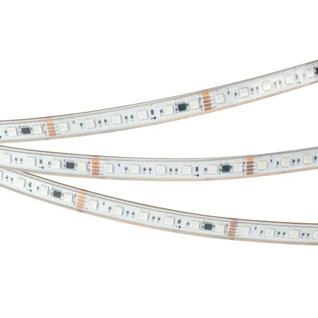 Светодиодная лента герметичная DMX-PS-B60-15mm 24V RGB-PX6 (15W/m, IP67, 5060, 5m), ракурс 3