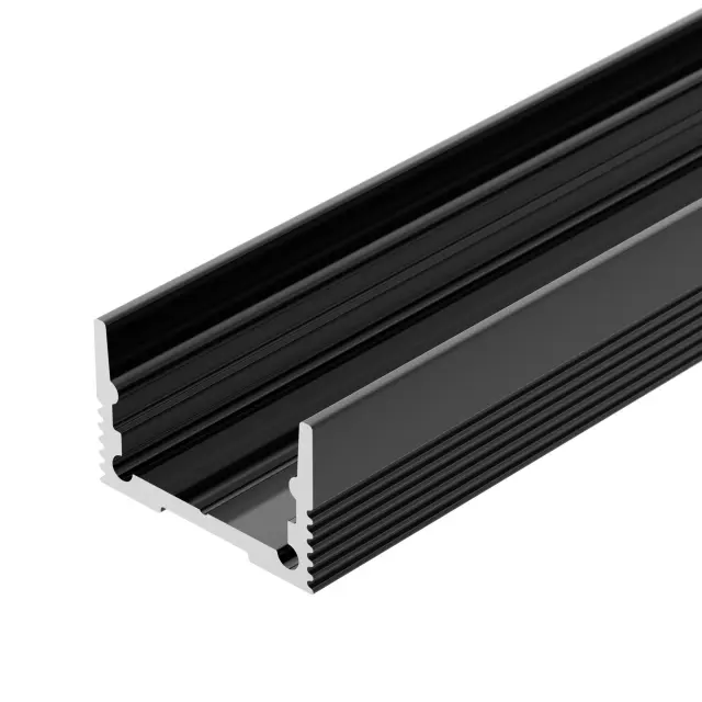 Профиль SL-SLIM20-H13-2000 BLACK, ракурс 2