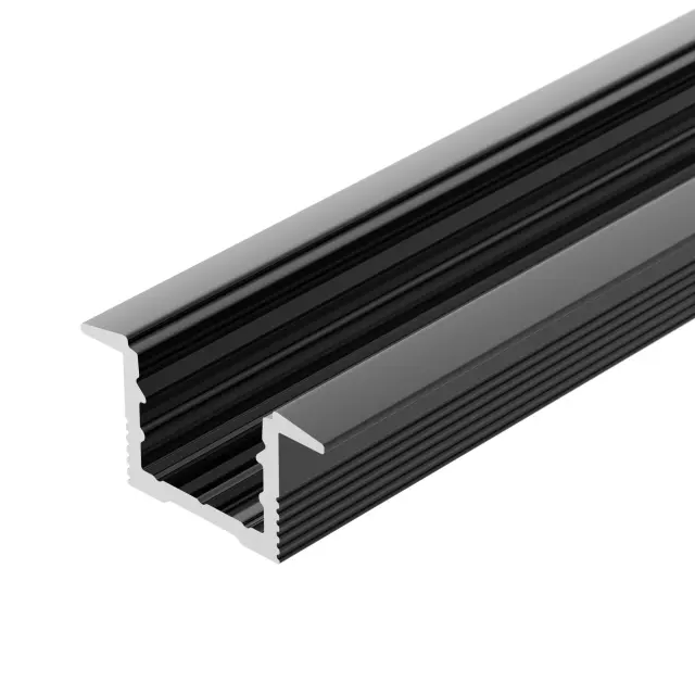 Профиль SL-SLIM-H13M-F25-2000 BLACK, ракурс 2