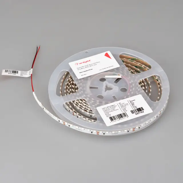 Светодиодная лента RS-S120-8mm 24V Blue (9.6 W/m, IP20, 3014, 5m), ракурс 5