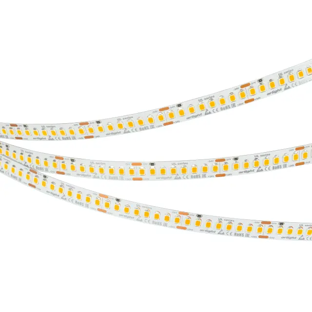 Светодиодная лента UL-A200-10mm 24V White6000 (20 W/m, IP20, 2835, 5m), ракурс 2