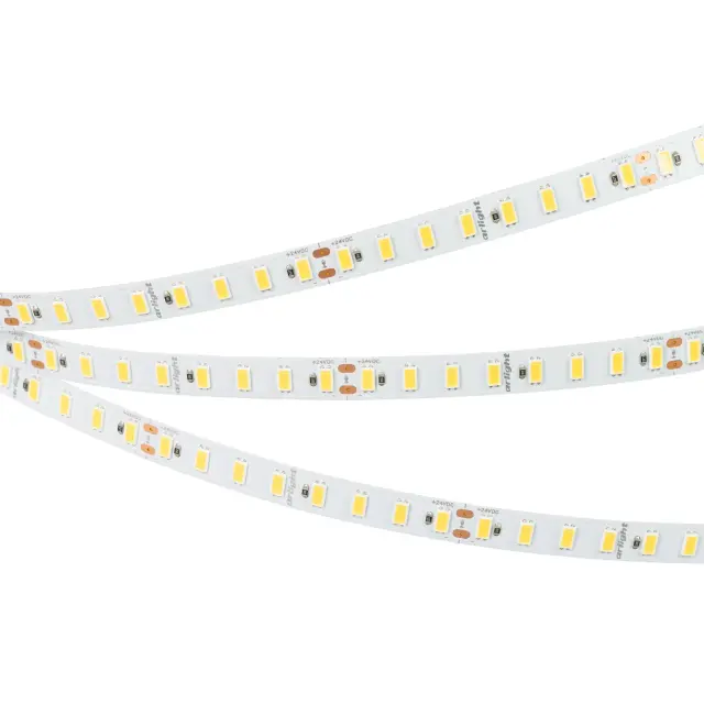 Светодиодная лента ULTRA-C112-10mm 24V Warm3000 (19.2 W/m, IP20, 5630, 5m), ракурс 3