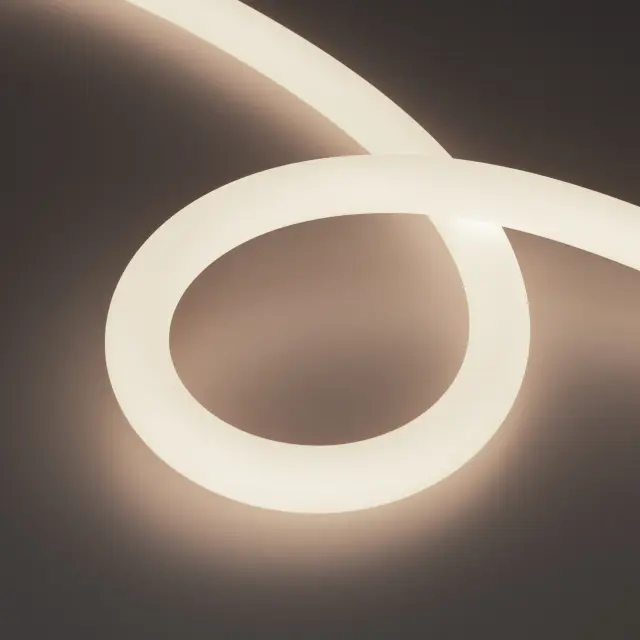 Гибкий неон MOONLIGHT-TOP-M768-D25mm 24V White-MIX 360deg (14.4 W/m, IP65, 2216, 5m, wire x1), ракурс 3