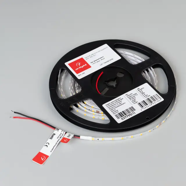 Светодиодная лента RT-A80-5mm 24V Day4000 (5 W/m, IP20, 5m), ракурс 2
