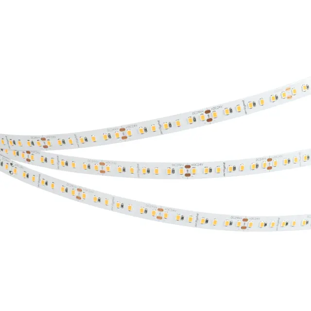 Светодиодная лента RT-A140-10mm 24V Warm3000 SUN (20 W/m, IP20, 2835, 5m)