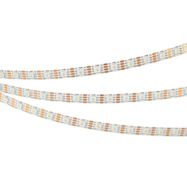Светодиодная лента SPI-B60-10mm 5V RGB-PX1-BPT (12 W/m, IP20, 5060, 5m), ракурс 5