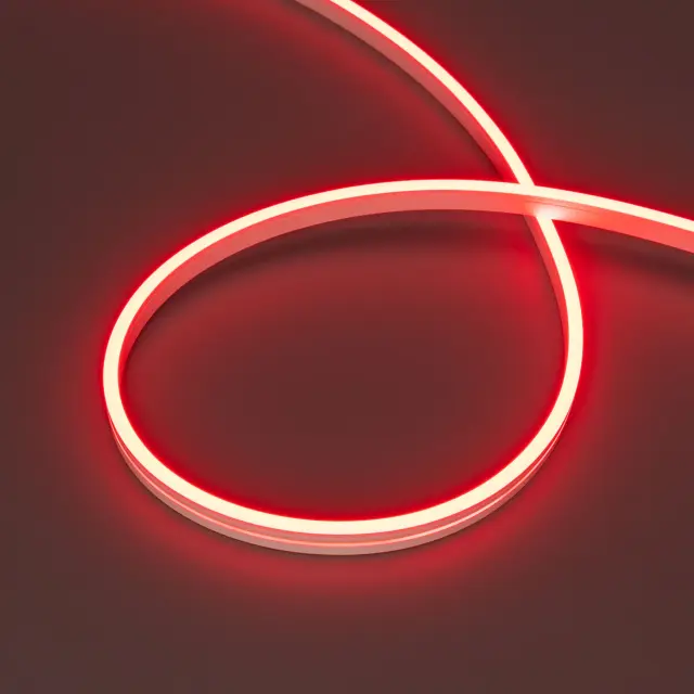 Гибкий неон MOONLIGHT-SIDE-A168-4x10mm 24V Red (7.2 W/m, IP65, 5m, wire x2)
