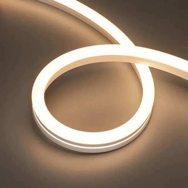 Гибкий неон MOONLIGHT-SIDE-A140-12x24mm 24V Warm3000 (9.6 W/m, IP68, 5m, wire x2)