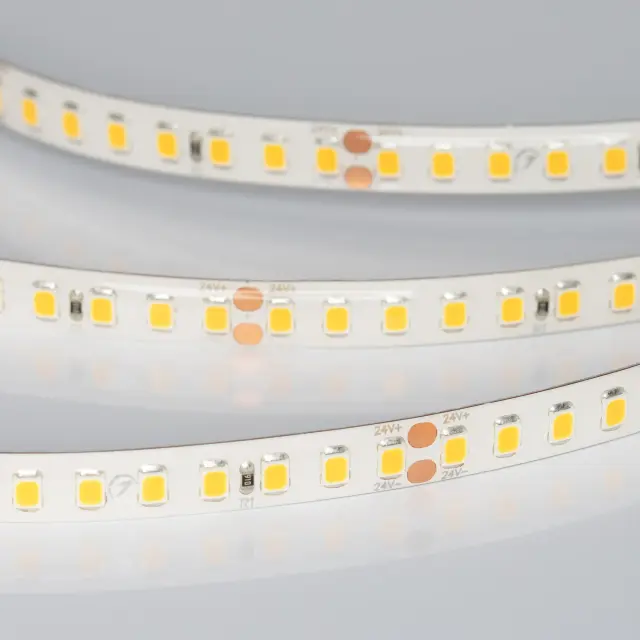 Светодиодная лента герметичная RTW-SE-A160-8mm 24V Warm3000 (12 W/m, IP65, 5m), ракурс 2