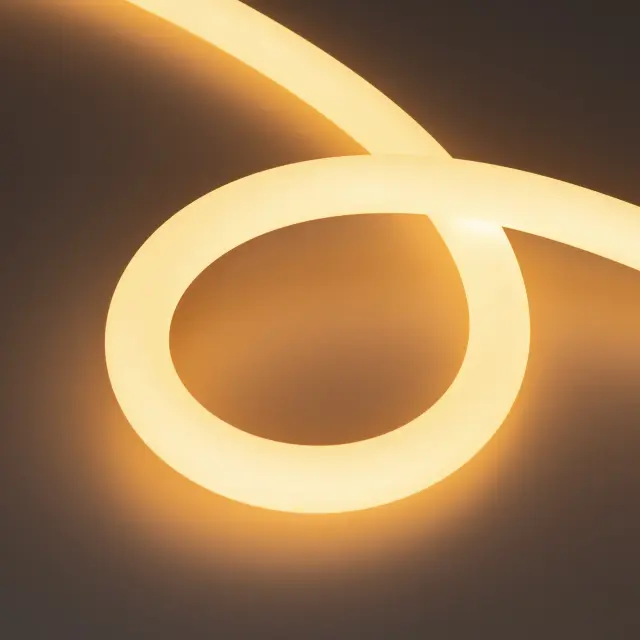 Гибкий неон MOONLIGHT-TOP-A336-D25mm 24V Warm2700 360deg (14.4 W/m, IP65, 2835, 5m, wire x1)