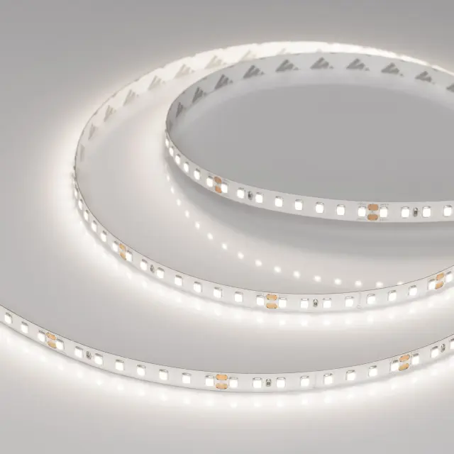 Светодиодная лента RT-A128-8mm 24V Day5000 (10 W/m, IP20, 5m)