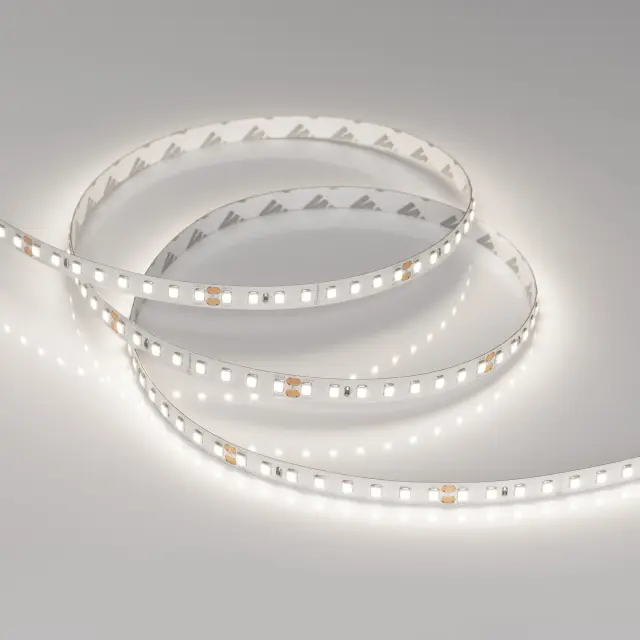Светодиодная лента RT-A128-8mm 24V Day5000 (10 W/m, IP20, 5m), ракурс 4