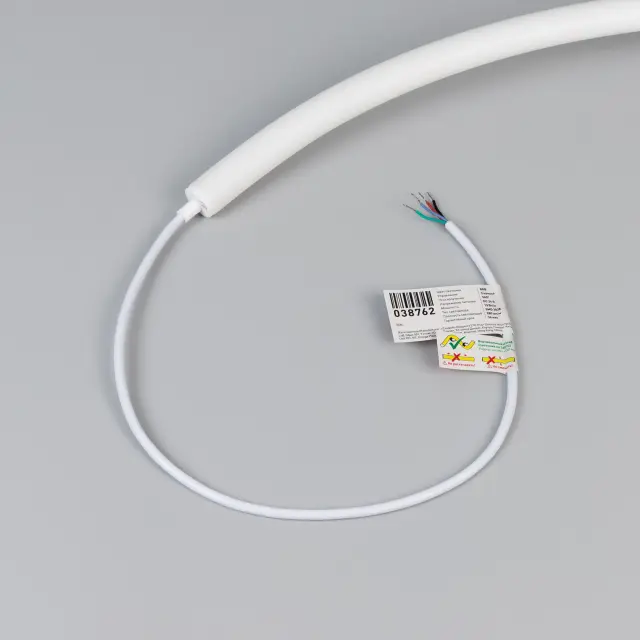 Гибкий неон MOONLIGHT-TOP-G280-D18mm 24V RGB 360deg (13 W/m, IP65, 3838, 5m, wire x1), ракурс 5