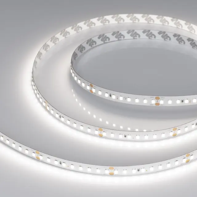 Светодиодная лента RT-A144-10mm 24V White6000 (7.7 W/m, IP20, 2835, 5m), ракурс 5