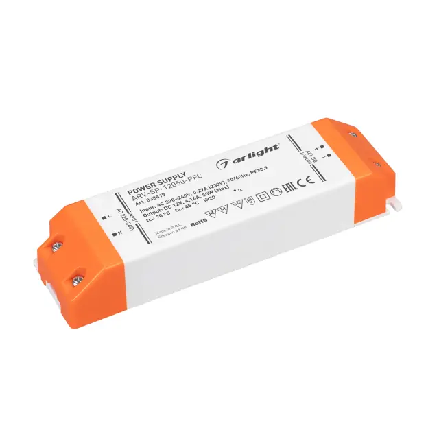 Блок питания ARV-SP-12050-PFC (12V, 4.16A, 50W)