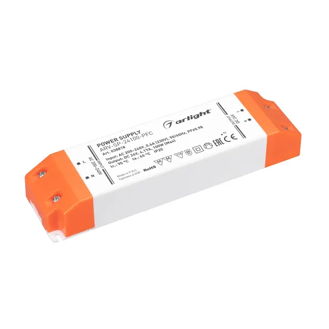 Блок питания ARV-SP-24100-PFC (24V, 4.17A, 100W)