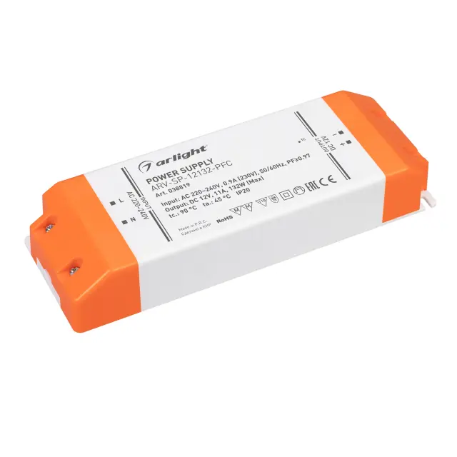 Блок питания ARV-SP-12132-PFC (12V, 11A, 130W)