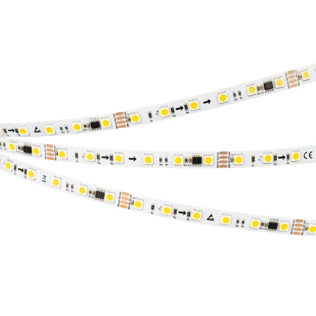 Светодиодная лента SPI-B60-10mm 24V Warm3000-PX6-RAM (15 W/m, IP20, 5060, 5m), ракурс 5