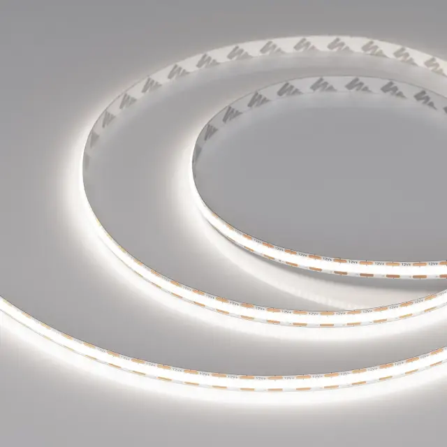 Светодиодная лента COB-X400-8mm 12V White6000 (9 W/m, IP20, CSP, 2.5m), ракурс 2