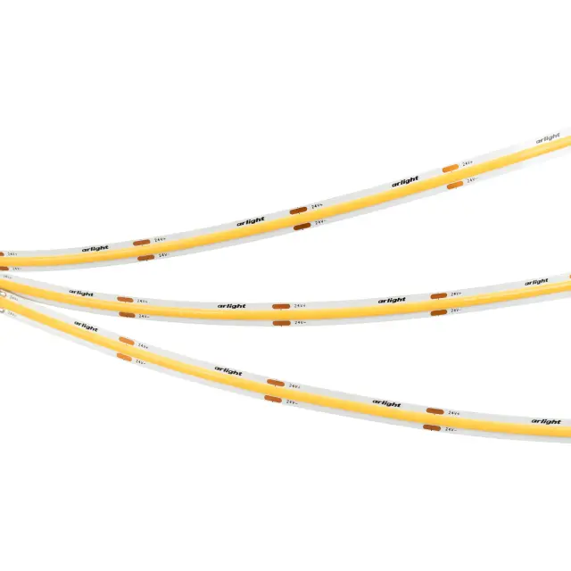Светодиодная лента COB-X480-8mm 24V Warm3000 (8 W/m, IP20, CSP, 5m), ракурс 4