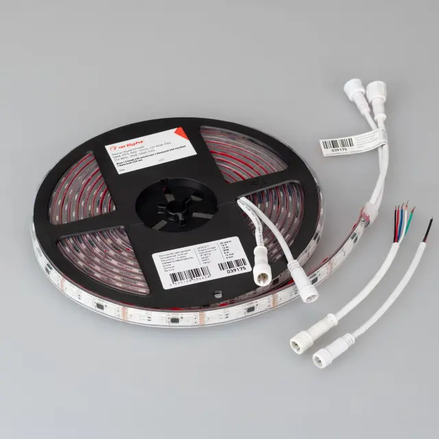 Светодиодная лента герметичная DMX-PFS-B60-12mm 12V RGB-PX3 (14 W/m, IP68, 5060, 5m), ракурс 3