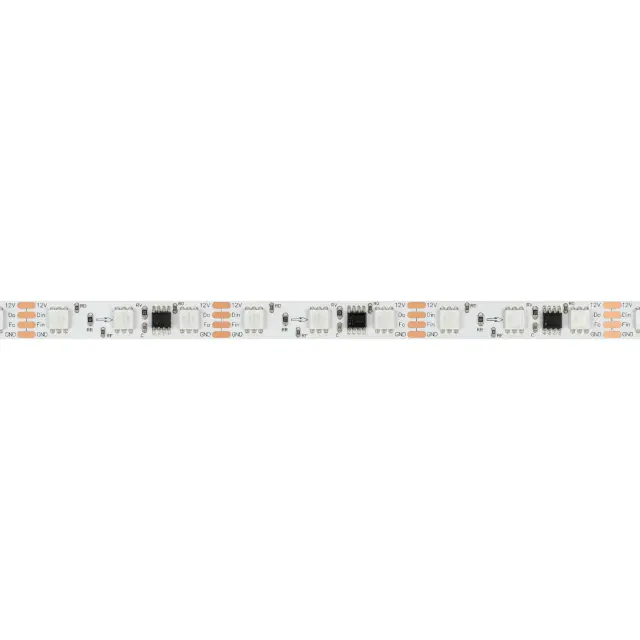 Светодиодная лента SPI-B60-10mm 12V RGB-PX3-BPT (12 W/m, IP20, 5060, 5m), ракурс 2
