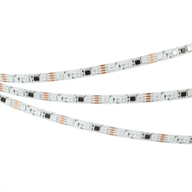 Светодиодная лента SPI-B60-10mm 12V RGB-PX3-BPT (12 W/m, IP20, 5060, 5m), ракурс 5