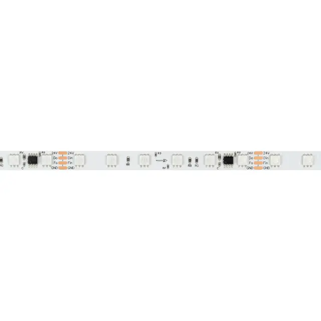 Светодиодная лента SPI-B60-10mm 24V RGB-PX6-BPT (12 W/m, IP20, 5060, 5m), ракурс 4