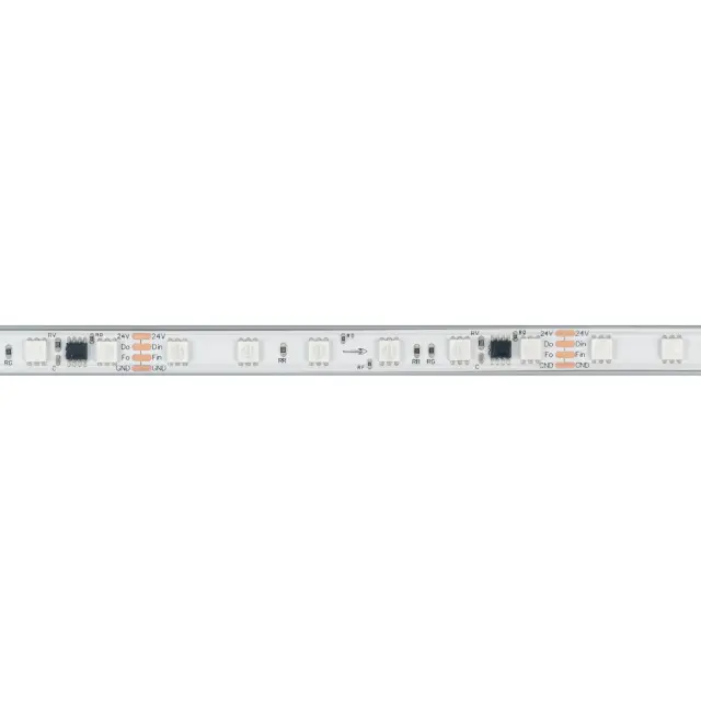 Светодиодная лента герметичная SPI-PS-B60-12mm 24V RGB-PX6-BPT (12 W/m, IP67, 5060, 5m), ракурс 3