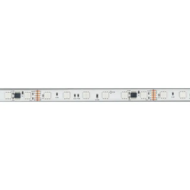 Светодиодная лента герметичная DMX-PS-B60-12mm 24V RGB-PX6 (14 W/m, IP67, 5060, 5m), ракурс 2