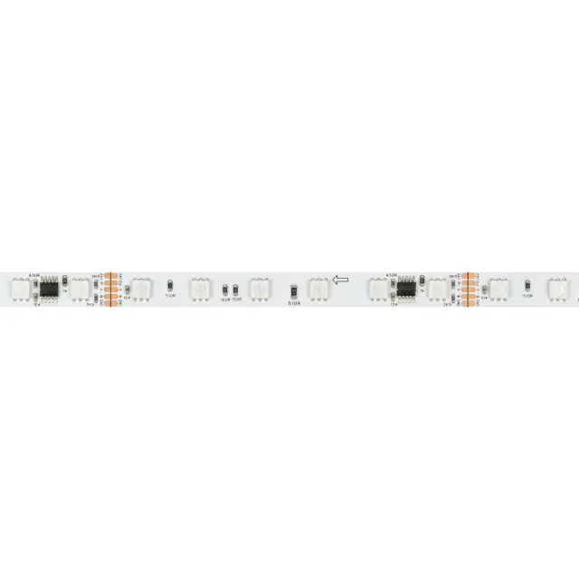 Светодиодная лента DMX-B60-10mm 24V RGB-PX6 (14 W/m, IP20, 5060, 5m), ракурс 3