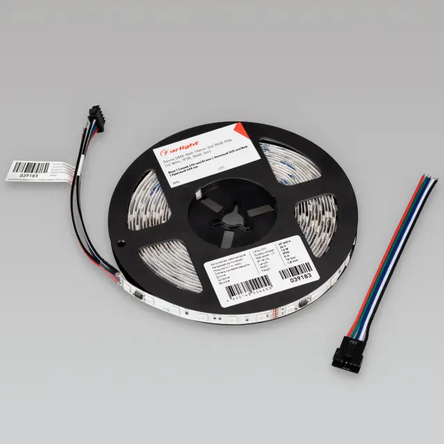 Светодиодная лента DMX-B60-10mm 24V RGB-PX6 (14 W/m, IP20, 5060, 5m), ракурс 4