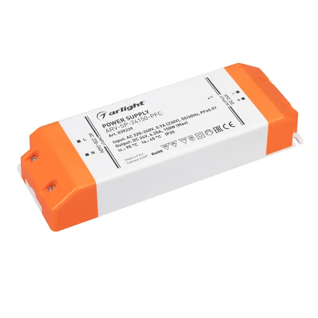 Блок питания ARV-SP-24150-PFC (24V, 6.25A, 150W)