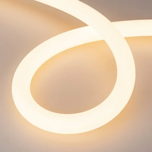 Гибкий неон MOONLIGHT-SIDE-A336-D40mm 24V Warm2400 360deg (15 W/m, IP65, 2835, 5m, wire x1)