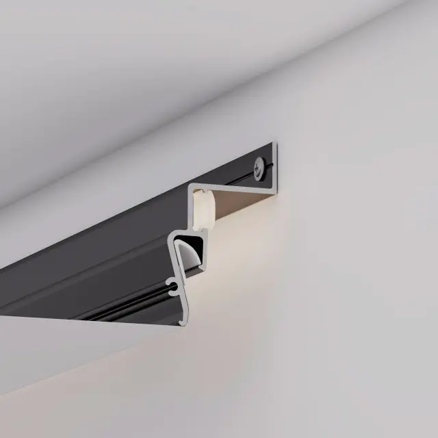 Профиль STRETCH-SHADOW-2000 BLACK (A2-CONTOUR-PRO), ракурс 4