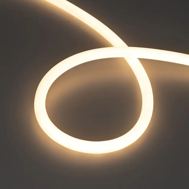 Гибкий неон MOONLIGHT-TOP-M560-D13mm 24V Warm3000 360deg (8.6 W/m, IP65, 5m, wire x1)