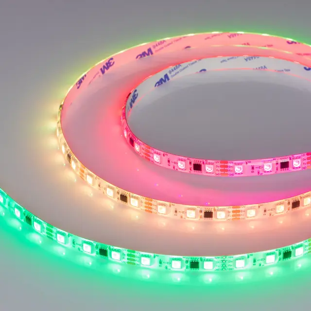 Светодиодная лента герметичная SPI-SE-B60-10mm 12V RGB-PX3-BPT (12 W/m, IP65, 5060, 5m)