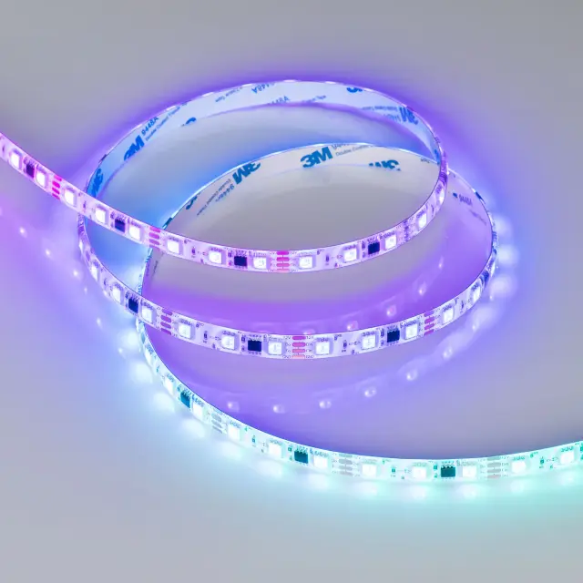Светодиодная лента герметичная SPI-SE-B60-10mm 12V RGB-PX3-BPT (12 W/m, IP65, 5060, 5m), ракурс 5
