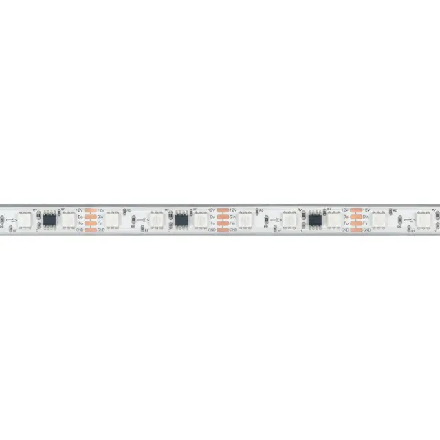 Светодиодная лента герметичная SPI-PS-B60-12mm 12V RGB-PX3-BPT (12 W/m, IP67, 5060, 5m), ракурс 2