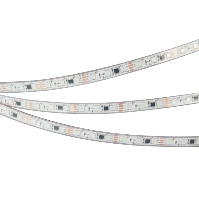 Светодиодная лента герметичная SPI-PS-B60-12mm 12V RGB-PX3-BPT (12 W/m, IP67, 5060, 5m), ракурс 4