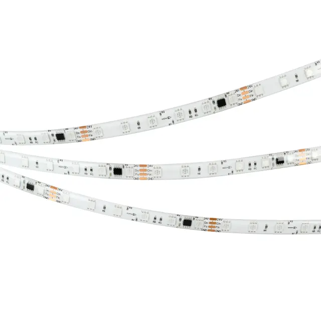 Светодиодная лента герметичная SPI-SE-B60-10mm 24V RGB-PX6-BPT (12 W/m, IP65, 5060, 5m), ракурс 5
